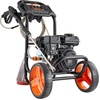 image:imageVEVOR Gas Pressure Washer 2900 PSI and 185 Max GPM Upgrade Aluminum Pump with Spray Gun and Wand 4 Nozzle Set Gas Powered Pressure Washer for Cars Fences Driveways Homes Patios Furniture2900PSI  Horizontal