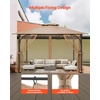 image:imageVEVOR Gazebo Netting Replacement Fit Most 10 x 10 x 65 FT Gazebo Curtain Outdoor Garden Net 4Panel Sidewall Mesh Net Patio Midge Netting with Double Zipper Canopy Screen Netting OnlyKhaki