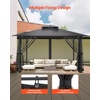 image:imageVEVOR Gazebo Netting Replacement Fit Most 10 x 10 x 65 FT Gazebo Curtain Outdoor Garden Net 4Panel Sidewall Mesh Net Patio Midge Netting with Double Zipper Canopy Screen Netting OnlyBlack