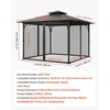 image:imageVEVOR Gazebo Netting Replacement Fit Most 10 x 10 x 65 FT Gazebo Curtain Outdoor Garden Net 4Panel Sidewall Mesh Net Patio Midge Netting with Double Zipper Canopy Screen Netting OnlyBlack