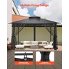 image:imageVEVOR Gazebo Netting Replacement Fit Most 10 x 10 x 65 FT Gazebo Curtain Outdoor Garden Net 4Panel Sidewall Mesh Net Patio Midge Netting with Double Zipper Canopy Screen Netting OnlyBlack