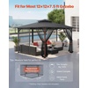 image:imageVEVOR Gazebo Netting Replacement Fit Most 10 x 10 x 65 FT Gazebo Curtain Outdoor Garden Net 4Panel Sidewall Mesh Net Patio Midge Netting with Double Zipper Canopy Screen Netting OnlyBlack