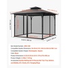 image:imageVEVOR Gazebo Netting Replacement Fit Most 10 x 10 x 65 FT Gazebo Curtain Outdoor Garden Net 4Panel Sidewall Mesh Net Patio Midge Netting with Double Zipper Canopy Screen Netting OnlyBlack