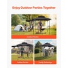image:imageVEVOR Grill Gazebo 8 x 5 ft Outdoor BBQ Gazebo with DoubleTiered Roof PowderCoated Steel Patio Grill Shelter with 2 Side Shelves amp 8 Hooks Grilling Canopy for Patio Backyard Garden Picnic8 x 5 ft