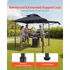 image:imageVEVOR Grill Gazebo 8 x 5 ft Outdoor BBQ Gazebo with DoubleTiered Roof PowderCoated Steel Patio Grill Shelter with 2 Side Shelves amp 8 Hooks Grilling Canopy for Patio Backyard Garden Picnic8 x 5 ft