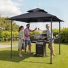 image:imageVEVOR Grill Gazebo 8 x 5 ft Outdoor BBQ Gazebo with DoubleTiered Roof PowderCoated Steel Patio Grill Shelter with 2 Side Shelves amp 8 Hooks Grilling Canopy for Patio Backyard Garden Picnic8 x 5 ft