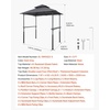 image:imageVEVOR Grill Gazebo 8 x 5 ft Outdoor BBQ Gazebo with DoubleTiered Roof PowderCoated Steel Patio Grill Shelter with 2 Side Shelves amp 8 Hooks Grilling Canopy for Patio Backyard Garden Picnic8 x 5 ft