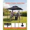 image:imageVEVOR Grill Gazebo 8 x 5 ft Outdoor BBQ Gazebo with DoubleTiered Roof PowderCoated Steel Patio Grill Shelter with 2 Side Shelves amp 8 Hooks Grilling Canopy for Patio Backyard Garden Picnic8 x 5 ft