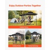 image:imageVEVOR Grill Gazebo 8 x 5 ft Outdoor BBQ Gazebo with DoubleTiered Roof PowderCoated Steel Patio Grill Shelter with 2 Side Shelves amp 8 Hooks Grilling Canopy for Patio Backyard Garden Picnic8 x 5 ft