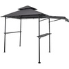 image:imageVEVOR Grill Gazebo 8 x 5 ft Outdoor BBQ Gazebo with DoubleTiered Roof PowderCoated Steel Patio Grill Shelter with 2 Side Shelves amp 8 Hooks Grilling Canopy for Patio Backyard Garden Picnic8 x 5 ft