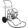 image:imageVEVOR Hose Reel Cart Hold Up to 175 ft of 58 Hose Hose Not Included Garden Water Hose Carts Mobile Tools with Wheels Heavy Duty PowderCoated Steel Outdoor Planting for Garden Yard Lawn2 in 1  200 ft