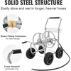 image:imageVEVOR Hose Reel Cart Hold Up to 175 ft of 58 Hose Hose Not Included Garden Water Hose Carts Mobile Tools with Wheels Heavy Duty PowderCoated Steel Outdoor Planting for Garden Yard Lawn250 ft