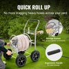 image:imageVEVOR Hose Reel Cart Hold Up to 175 ft of 58 Hose Hose Not Included Garden Water Hose Carts Mobile Tools with Wheels Heavy Duty PowderCoated Steel Outdoor Planting for Garden Yard Lawn250 ft