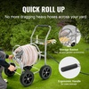 image:imageVEVOR Hose Reel Cart Hold Up to 175 ft of 58 Hose Hose Not Included Garden Water Hose Carts Mobile Tools with Wheels Heavy Duty PowderCoated Steel Outdoor Planting for Garden Yard Lawn300 ft