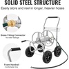 image:imageVEVOR Hose Reel Cart Hold Up to 175 ft of 58 Hose Hose Not Included Garden Water Hose Carts Mobile Tools with Wheels Heavy Duty PowderCoated Steel Outdoor Planting for Garden Yard Lawn300 ft