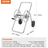 image:imageVEVOR Hose Reel Cart Hold Up to 175 ft of 58 Hose Hose Not Included Garden Water Hose Carts Mobile Tools with Wheels Heavy Duty PowderCoated Steel Outdoor Planting for Garden Yard Lawn175 ft