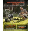 image:imageVEVOR Hose Reel Cart Hold Up to 175 ft of 58 Hose Hose Not Included Garden Water Hose Carts Mobile Tools with Wheels Heavy Duty PowderCoated Steel Outdoor Planting for Garden Yard Lawn2 in 1  200 ft