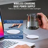 image:imageVEVOR Hydrogen Water Pitcher 400 ml Hydrogen Water Cup Portable Hydrogen Generator SPE Technology Hydrogen Water Generator with Wireless Charging Base Hydrogen Rich Water Bottle Glass Health Cup
