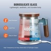 image:imageVEVOR Hydrogen Water Pitcher 400 ml Hydrogen Water Cup Portable Hydrogen Generator SPE Technology Hydrogen Water Generator with Wireless Charging Base Hydrogen Rich Water Bottle Glass Health Cup