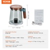 image:imageVEVOR Hydrogen Water Pitcher 400 ml Hydrogen Water Cup Portable Hydrogen Generator SPE Technology Hydrogen Water Generator with Wireless Charging Base Hydrogen Rich Water Bottle Glass Health Cup
