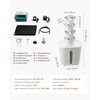 image:imageVEVOR Hydroponic Tower 30 Pods 6 Tiers Hydroponics Growing System Kit with App Control Vertical Home Garden with 20L Water Tank amp Pump Planter Germination Kit for Indoor Herbs Fruits VegetablesPro4 Tiers20 PodsNo Grow Light