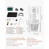 image:imageVEVOR Hydroponic Tower 30 Pods 6 Tiers Hydroponics Growing System Kit with App Control Vertical Home Garden with 20L Water Tank amp Pump Planter Germination Kit for Indoor Herbs Fruits VegetablesPro6 Tiers30 PodsWith Grow Light