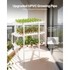 image:imageVEVOR Hydroponics Growing System Kit 3Tier 90 Sites UPVC Pipe Hydroponic Grow Kit with Timed Irrigation Sun amp Light Blocking Pipes Indoor Home Garden Vegetable Planting Grow Kits for Fruit HerbWhite  Standard Version