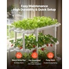 image:imageVEVOR Hydroponics Growing System Kit 3Tier 90 Sites UPVC Pipe Hydroponic Grow Kit with Timed Irrigation Sun amp Light Blocking Pipes Indoor Home Garden Vegetable Planting Grow Kits for Fruit HerbWhite  Standard Version