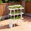 image:imageVEVOR Hydroponics Growing System Kit 3Tier 90 Sites UPVC Pipe Hydroponic Grow Kit with Timed Irrigation Sun amp Light Blocking Pipes Indoor Home Garden Vegetable Planting Grow Kits for Fruit HerbBlack  White  Premium Version