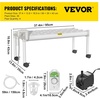 image:imageVEVOR Hydroponics Growing System Kit 3Tier 90 Sites UPVC Pipe Hydroponic Grow Kit with Timed Irrigation Sun amp Light Blocking Pipes Indoor Home Garden Vegetable Planting Grow Kits for Fruit HerbWhite