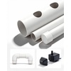 image:imageVEVOR Hydroponics Growing System Kit 3Tier 90 Sites UPVC Pipe Hydroponic Grow Kit with Timed Irrigation Sun amp Light Blocking Pipes Indoor Home Garden Vegetable Planting Grow Kits for Fruit HerbWhite  Standard Version