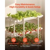 image:imageVEVOR Hydroponics Growing System Kit 3Tier 90 Sites UPVC Pipe Hydroponic Grow Kit with Timed Irrigation Sun amp Light Blocking Pipes Indoor Home Garden Vegetable Planting Grow Kits for Fruit HerbBlack  White  Premium Version