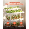 image:imageVEVOR Hydroponics Growing System Kit 3Tier 90 Sites UPVC Pipe Hydroponic Grow Kit with Timed Irrigation Sun amp Light Blocking Pipes Indoor Home Garden Vegetable Planting Grow Kits for Fruit HerbBlack  White  Premium Version