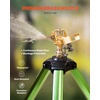 image:imageVEVOR Impact Sprinkler on Tripod Base Heavy Duty Tripod Sprinklers with Brass Head amp 34 Connector 360 Degree Large Area Coverage Irrigation Sprinkler Adjustable Heights for Yard Green2PC
