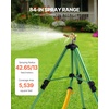 image:imageVEVOR Impact Sprinkler on Tripod Base Heavy Duty Tripod Sprinklers with Brass Head amp 34 Connector 360 Degree Large Area Coverage Irrigation Sprinkler Adjustable Heights for Yard Green1PC