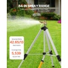 image:imageVEVOR Impact Sprinkler on Tripod Base Heavy Duty Tripod Sprinklers with Brass Head amp 34 Connector 360 Degree Large Area Coverage Irrigation Sprinkler Adjustable Heights for Yard Green1PC