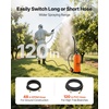 image:imageVEVOR Industrial Concrete Sprayer with Wheeled Cart 35 Gallon Stainless Steel Sprayer Heavy Duty TriPoxy Pump Sprayers 205Wand 48 amp 120Hoses 2 Brass Nozzles for Construction Lawn amp Garden35 Gal with Cart