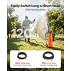 image:imageVEVOR Industrial Concrete Sprayer with Wheeled Cart 35 Gallon Stainless Steel Sprayer Heavy Duty TriPoxy Pump Sprayers 205Wand 48 amp 120Hoses 2 Brass Nozzles for Construction Lawn amp Garden45 Gal with Cart