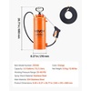 image:imageVEVOR Industrial Concrete Sprayer with Wheeled Cart 35 Gallon Stainless Steel Sprayer Heavy Duty TriPoxy Pump Sprayers 205Wand 48 amp 120Hoses 2 Brass Nozzles for Construction Lawn amp Garden35 Gal Basic