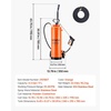 image:imageVEVOR Industrial Concrete Sprayer with Wheeled Cart 35 Gallon Stainless Steel Sprayer Heavy Duty TriPoxy Pump Sprayers 205Wand 48 amp 120Hoses 2 Brass Nozzles for Construction Lawn amp Garden45 Gal with Cart