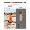 image:imageVEVOR Industrial Concrete Sprayer with Wheeled Cart 35 Gallon Stainless Steel Sprayer Heavy Duty TriPoxy Pump Sprayers 205Wand 48 amp 120Hoses 2 Brass Nozzles for Construction Lawn amp Garden35 Gal with Cart