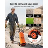 image:imageVEVOR Industrial Concrete Sprayer with Wheeled Cart 35 Gallon Stainless Steel Sprayer Heavy Duty TriPoxy Pump Sprayers 205Wand 48 amp 120Hoses 2 Brass Nozzles for Construction Lawn amp Garden35 Gal with Cart