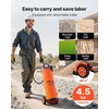 image:imageVEVOR Industrial Concrete Sprayer with Wheeled Cart 35 Gallon Stainless Steel Sprayer Heavy Duty TriPoxy Pump Sprayers 205Wand 48 amp 120Hoses 2 Brass Nozzles for Construction Lawn amp Garden45 Gal with Cart