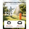 image:imageVEVOR Industrial Concrete Sprayer with Wheeled Cart 35 Gallon Stainless Steel Sprayer Heavy Duty TriPoxy Pump Sprayers 205Wand 48 amp 120Hoses 2 Brass Nozzles for Construction Lawn amp Garden35 Gal Basic
