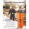 image:imageVEVOR Industrial Concrete Sprayer with Wheeled Cart 35 Gallon Stainless Steel Sprayer Heavy Duty TriPoxy Pump Sprayers 205Wand 48 amp 120Hoses 2 Brass Nozzles for Construction Lawn amp Garden35 Gal Basic