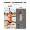 image:imageVEVOR Industrial Concrete Sprayer with Wheeled Cart 35 Gallon Stainless Steel Sprayer Heavy Duty TriPoxy Pump Sprayers 205Wand 48 amp 120Hoses 2 Brass Nozzles for Construction Lawn amp Garden45 Gal with Cart