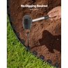 image:imageVEVOR Landscape Edging 100 ft x 15 in Plastic Garden Border Edging with 120 Spikes No Dig Flexible Lawn Edgings Roll UVResistant Mini Fence Borders Pathway Edgings for Flower Beds Yard Paver100ft15inLshaped