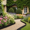 image:imageVEVOR Landscape Edging 100 ft x 15 in Plastic Garden Border Edging with 120 Spikes No Dig Flexible Lawn Edgings Roll UVResistant Mini Fence Borders Pathway Edgings for Flower Beds Yard Paver66ft4inLshaped