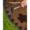 image:imageVEVOR Landscape Edging 100 ft x 15 in Plastic Garden Border Edging with 120 Spikes No Dig Flexible Lawn Edgings Roll UVResistant Mini Fence Borders Pathway Edgings for Flower Beds Yard Paver60ft17inLshaped