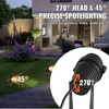 image:imageVEVOR Landscape Lighting 6W Low Voltage LED Landscape Lights IP66 Waterproof Landscape Spotlights Yard Lawn Garden Pathway Outdoor Lights 12V 24V 450LM Warm White 3000K 12 Pack with ConnectorsOutdoorLandscape Lights